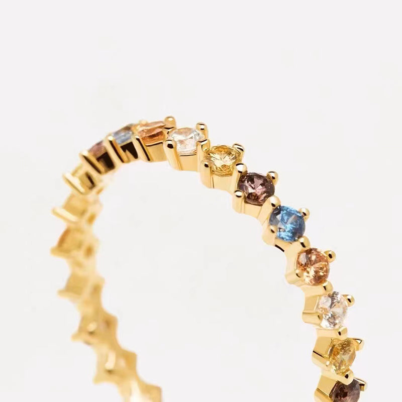 Winter Stone Eternity Gold Ring